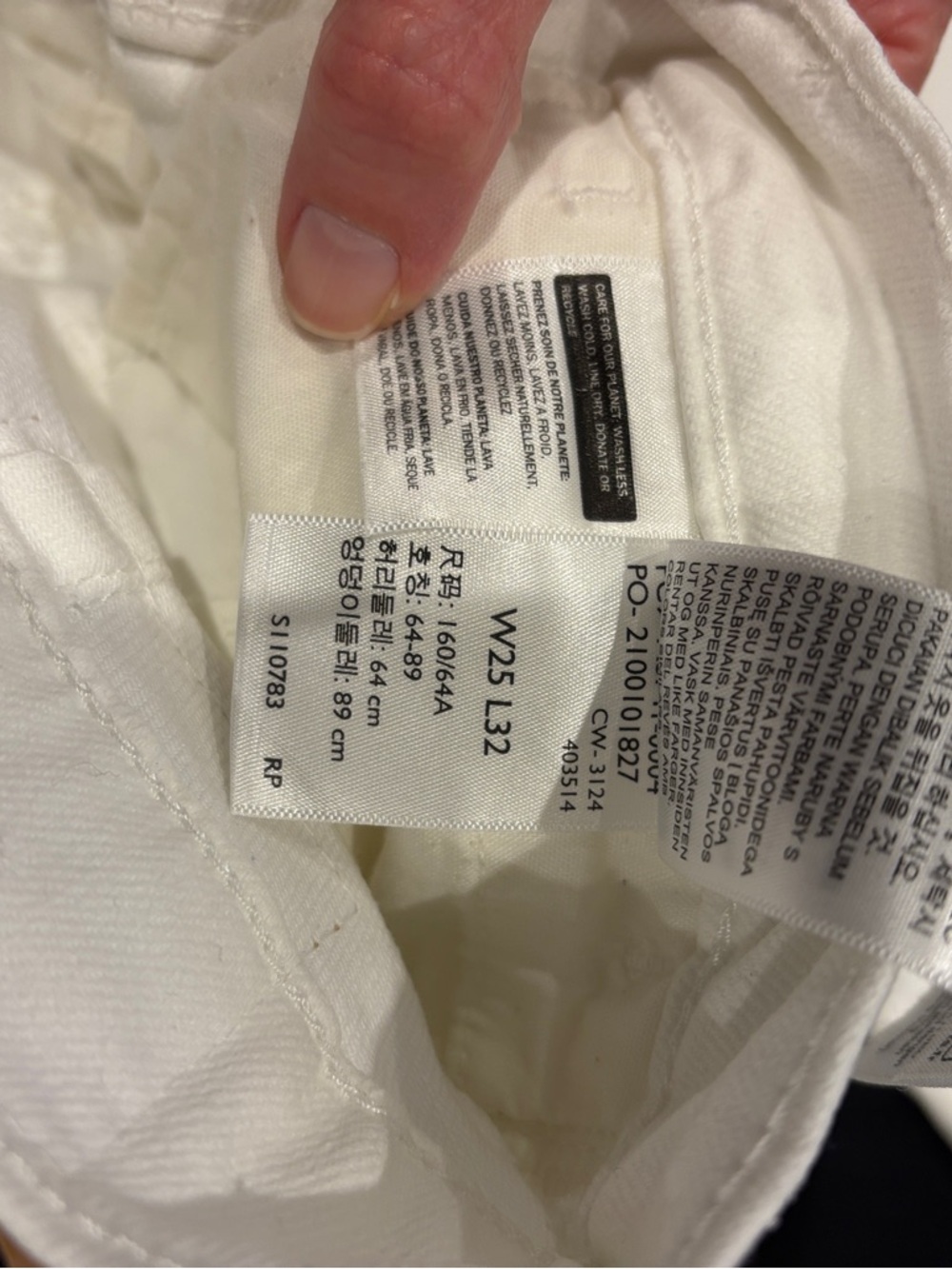 Levi's White High-Rise Straight Jeans - Picture 8 of 9